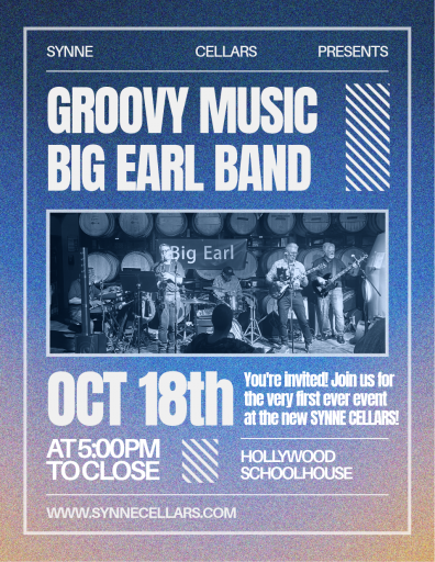 Live Music with Big Earl Band at Synne Cellars