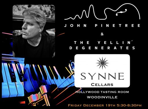 Live Music at Synne Cellars on December 19th, 2025 with John Pinetree