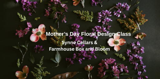 Sip and Design, floral arranging class at Synne Cellars