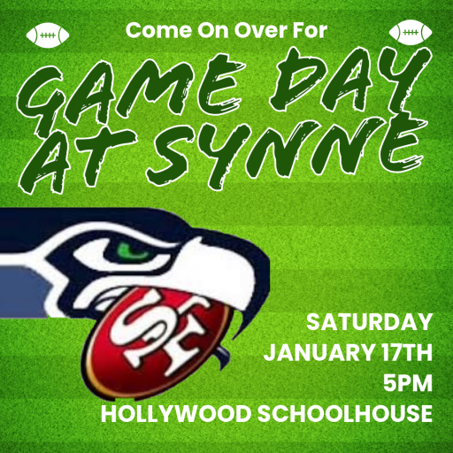 Seahawks game day at Synne Cellars vs the 49's on January 17