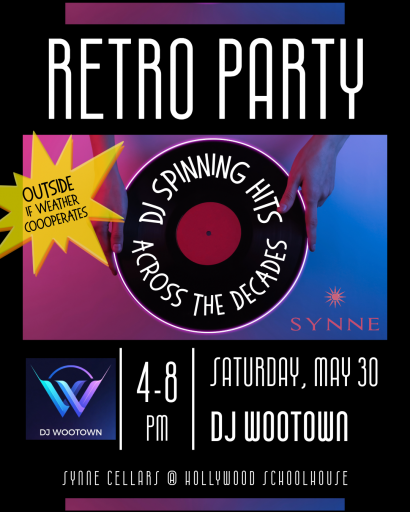 DJ Spinning at Synne Cellars at May 30