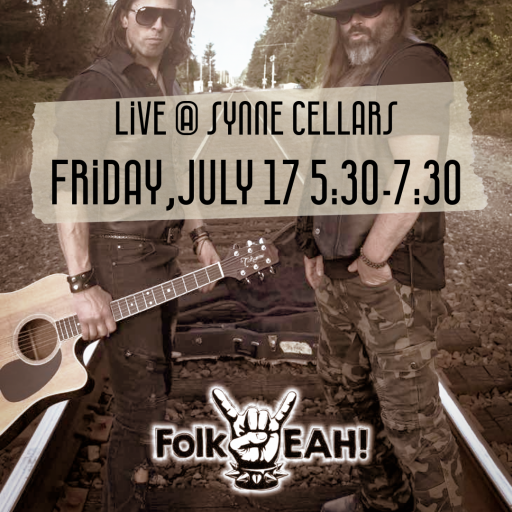 Live Music at Synne Cellars. Folk Yeah on July 17, 2026.