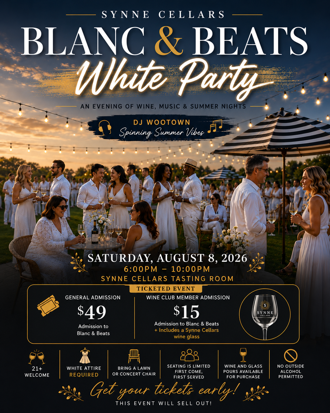 White Party at Synne Cellars on August 8, 2026