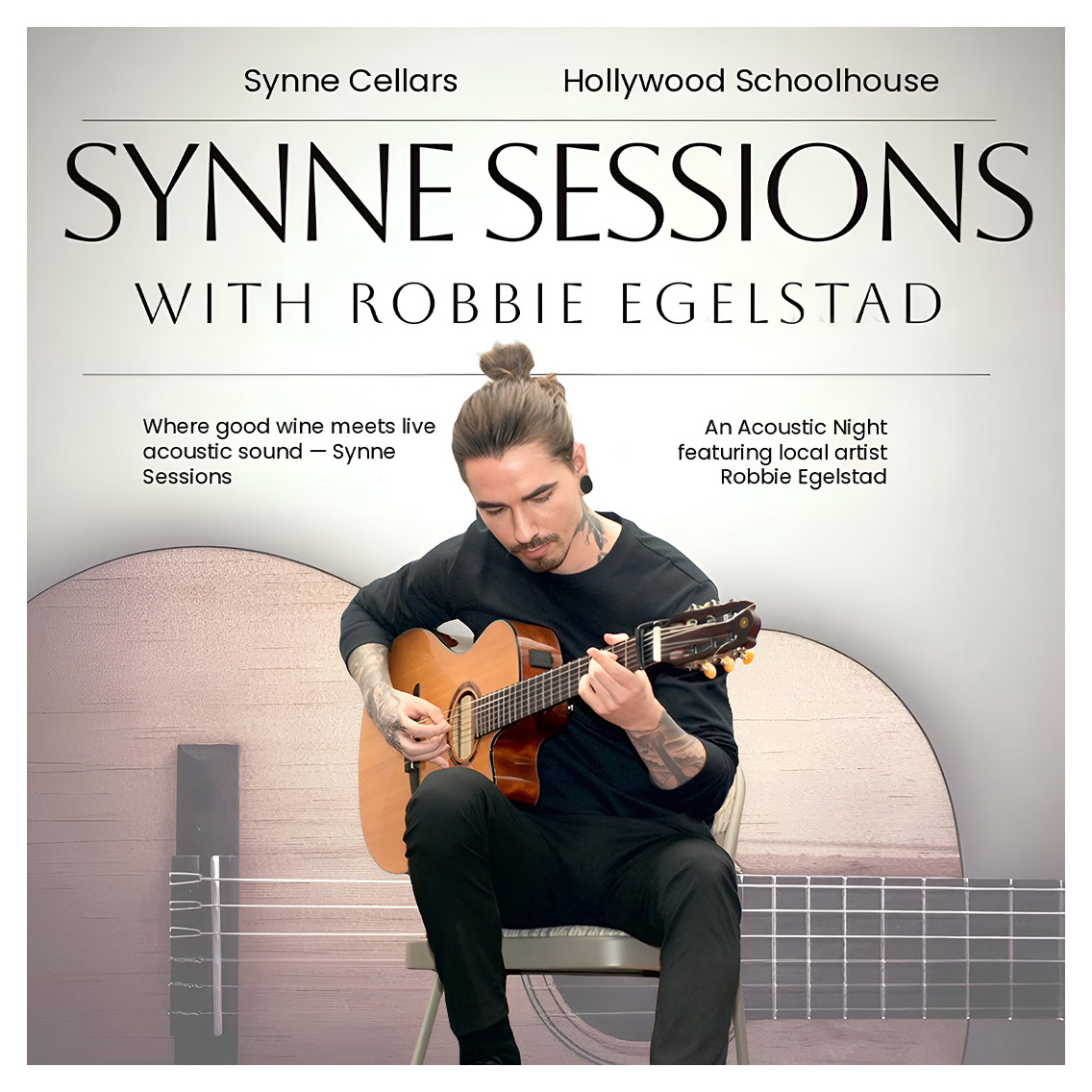 Robbie Egelstad live acoustic music at Synne Cellars